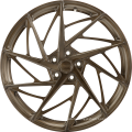 High quality 6061 aluminum alloy custom forged car wheels 5 holes Brush gold rim